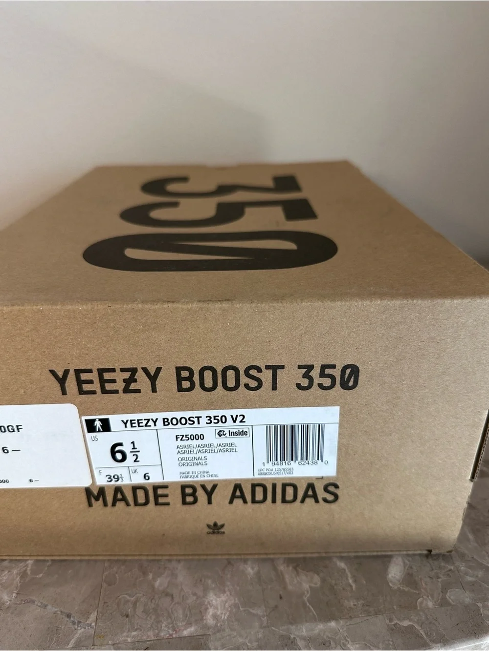 Adidas Yeezy Boost 350 V2 Asriel Carbon FZ5000 Men’s 6 Women’s 6.5 OG Box